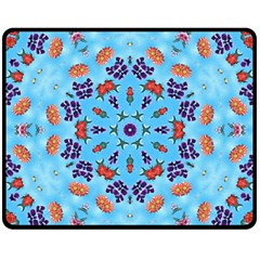 Farbenpracht Kaleidoscope Fleece Blanket (medium)  by Pakrebo