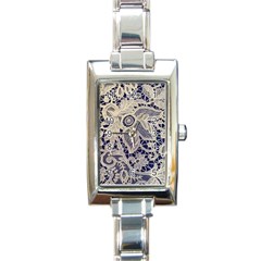 Point De Rose Rectangle Italian Charm Watch by Pakrebo