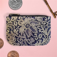 Point De Rose Mini Coin Purse by Pakrebo