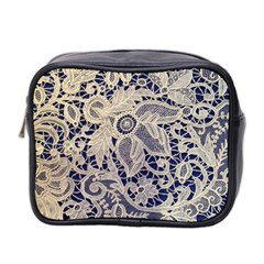 Point De Rose Mini Toiletries Bag (two Sides) by Pakrebo