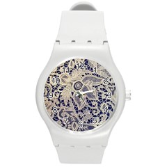 Point De Rose Round Plastic Sport Watch (m) by Pakrebo