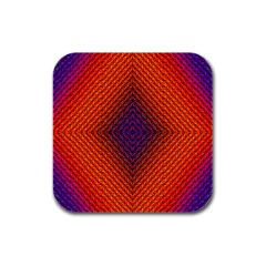 Background Fractals Surreal Design Rubber Square Coaster (4 Pack)  by Pakrebo