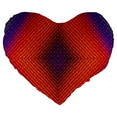 Background Fractals Surreal Design Large 19  Premium Flano Heart Shape Cushions by Pakrebo