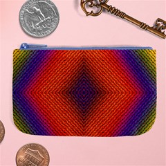 Background Fractals Surreal Design Large Coin Purse