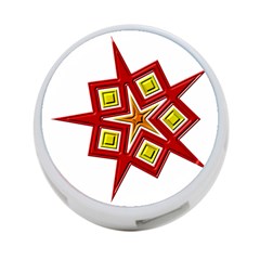 Pattern Tile Decorative Design Star 4-port Usb Hub (two Sides) by Pakrebo