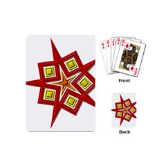 Pattern Tile Decorative Design Star Playing Cards (mini)