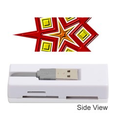 Pattern Tile Decorative Design Star Memory Card Reader (stick) by Pakrebo