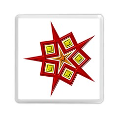 Pattern Tile Decorative Design Star Memory Card Reader (square) by Pakrebo