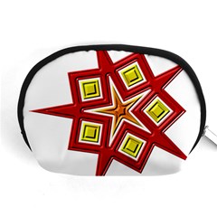 Pattern Tile Decorative Design Star Accessory Pouch (medium) by Pakrebo