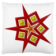 Pattern Tile Decorative Design Star Large Flano Cushion Case (one Side) by Pakrebo