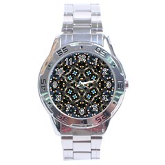 Tile Background Image Pattern Patterns Stainless Steel Analogue Watch by Pakrebo