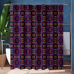 Tile Pattern Background Image Purple Shower Curtain 60  X 72  (medium)  by Pakrebo