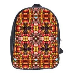 Tile Background Image Creativity School Bag (large) by Pakrebo