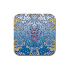 Pattern Background Pattern Rubber Square Coaster (4 Pack)  by Pakrebo