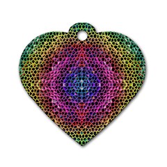 Background Image Decorative Dog Tag Heart (two Sides) by Pakrebo