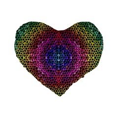 Background Image Decorative Standard 16  Premium Flano Heart Shape Cushions by Pakrebo