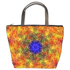 Background Image Tile Abstract Bucket Bag by Pakrebo