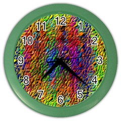 Background Image Ornament Color Wall Clock by Pakrebo