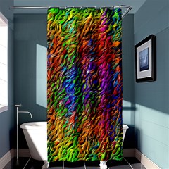 Background Image Ornament Shower Curtain 36  X 72  (stall)  by Pakrebo