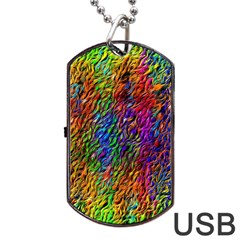 Background Image Ornament Dog Tag Usb Flash (one Side) by Pakrebo