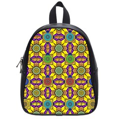 Background Image Geometric School Bag (small) by Pakrebo