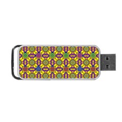 Background Image Geometric Portable Usb Flash (one Side) by Pakrebo