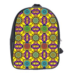 Background Image Geometric School Bag (xl) by Pakrebo