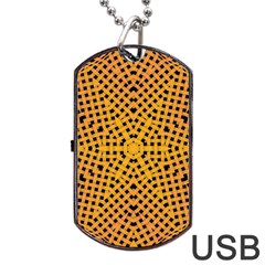 Background Pattern Structure Dog Tag Usb Flash (one Side) by Pakrebo