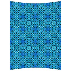 Background Image Tile Pattern Blue Back Support Cushion by Pakrebo