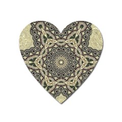 Surreal Design Graphic Pattern Heart Magnet by Pakrebo