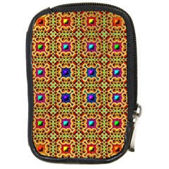 Background Image Tile Pattern Compact Camera Leather Case by Pakrebo