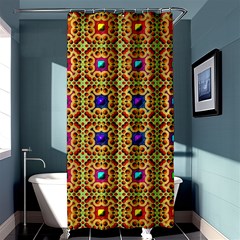 Background Image Tile Pattern Shower Curtain 36  X 72  (stall)  by Pakrebo