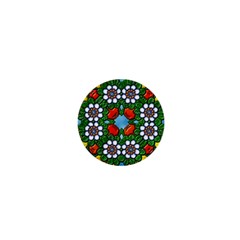 Mandala Background Colorful Pattern 1  Mini Magnets by Pakrebo