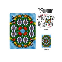 Mandala Background Colorful Pattern Playing Cards 54 (mini) by Pakrebo