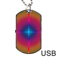 Background Pattern Structure Dog Tag Usb Flash (two Sides) by Pakrebo