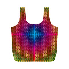 Background Pattern Structure Full Print Recycle Bag (m) by Pakrebo