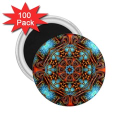 Fractal Background Colorful Graphic 2 25  Magnets (100 Pack)  by Pakrebo