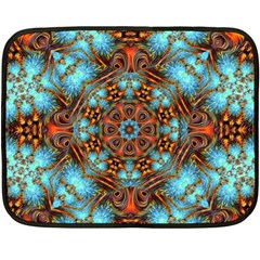 Fractal Background Colorful Graphic Double Sided Fleece Blanket (mini)  by Pakrebo