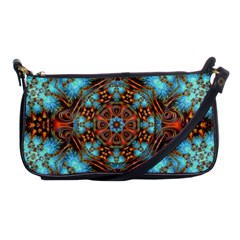 Fractal Background Colorful Graphic Shoulder Clutch Bag by Pakrebo