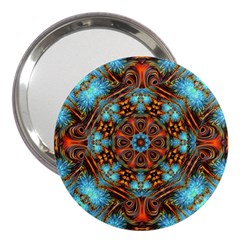 Fractal Background Colorful Graphic 3  Handbag Mirrors by Pakrebo