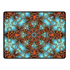 Fractal Background Colorful Graphic Double Sided Fleece Blanket (small)  by Pakrebo