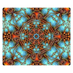 Fractal Background Colorful Graphic Double Sided Flano Blanket (small)  by Pakrebo