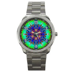 Fractal Art Pictures Digital Art Sport Metal Watch by Pakrebo