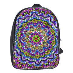 Farbenpracht Kaleidoscope School Bag (large) by Pakrebo