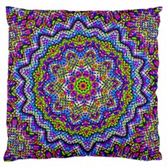 Farbenpracht Kaleidoscope Large Flano Cushion Case (two Sides)