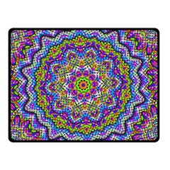 Farbenpracht Kaleidoscope Double Sided Fleece Blanket (small)  by Pakrebo