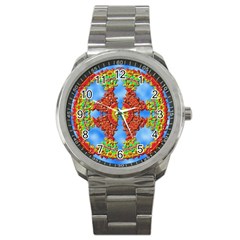 Pictures Digital Art Abstract Sport Metal Watch by Pakrebo