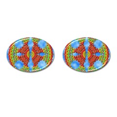 Pictures Digital Art Abstract Cufflinks (oval) by Pakrebo