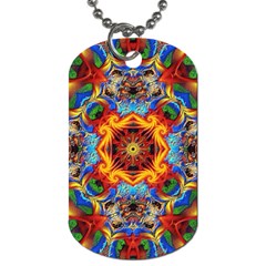 Farbenpracht Kaleidoscope Dog Tag (one Side) by Pakrebo