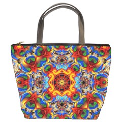 Farbenpracht Kaleidoscope Bucket Bag by Pakrebo